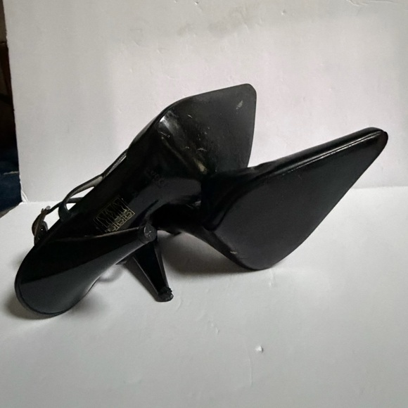 Gucci Elegant Black Stiletto Pointed-Toe Slingback Pumps Size 7 1/2 - Picture 9 of 15